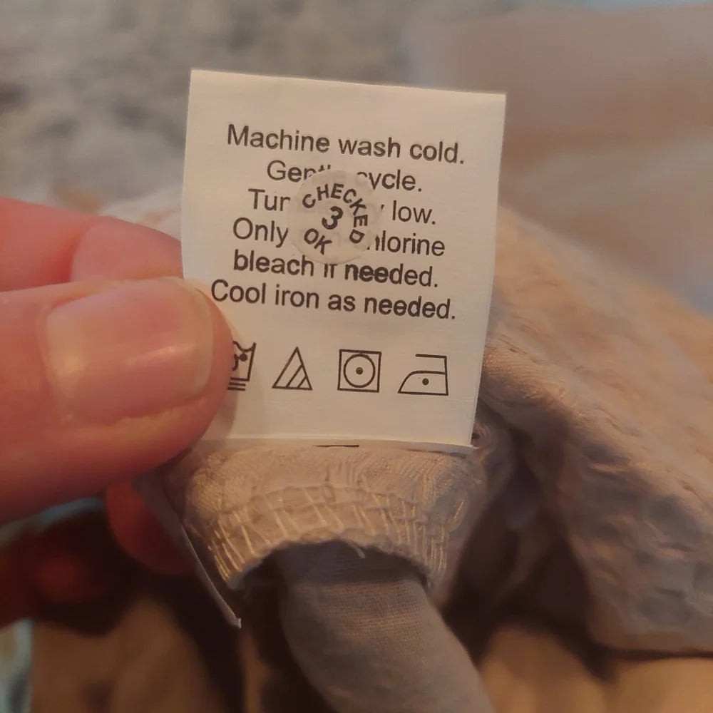 NWT! Quince 100% Organic Cotton Waffle Sand Duvet & 2 Shams! King/ Cal King(129)